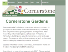 Tablet Screenshot of cornerstonegardens.org
